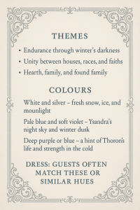 Color and Theme of the Snowdance Ball